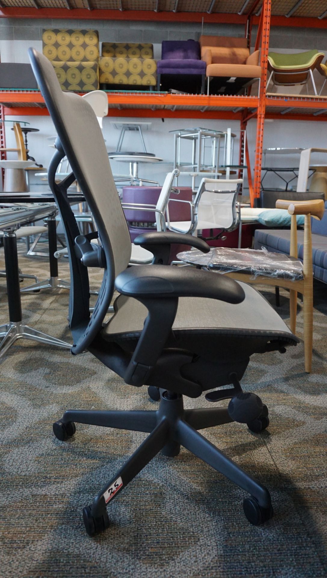 HERMAN MILLER MIRRA 1 OFFICE CHAIR W/ LUMBAR SUPPORT, BACK LOCK, ARM / SEAT ADJUSTMENTS - Image 2 of 5