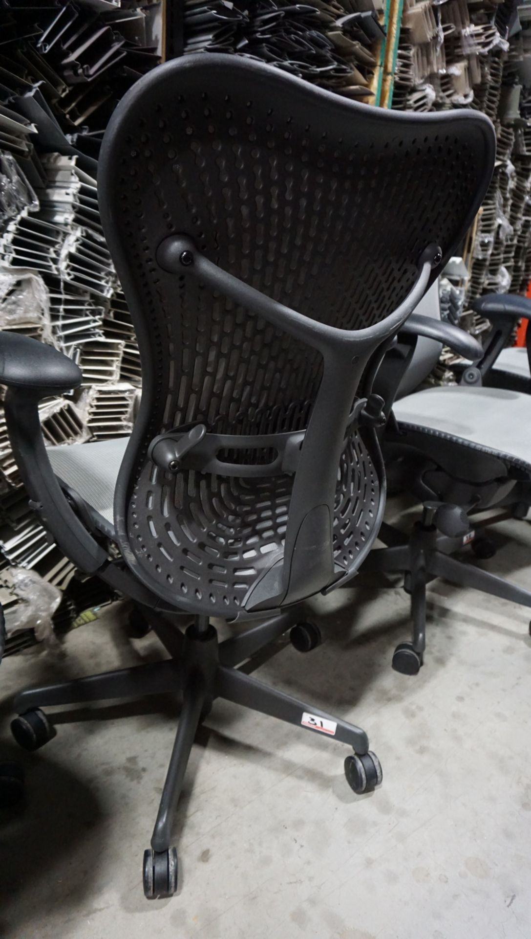 HERMAN MILLER MIRRA 1 OFFICE CHAIR W/ LUMBAR SUPPORT, BACK LOCK, ARM / SEAT ADJUSTMENTS - Image 2 of 2