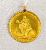 Medaille auf die Dankbarkeit, um 1800, seltene Goldausführung