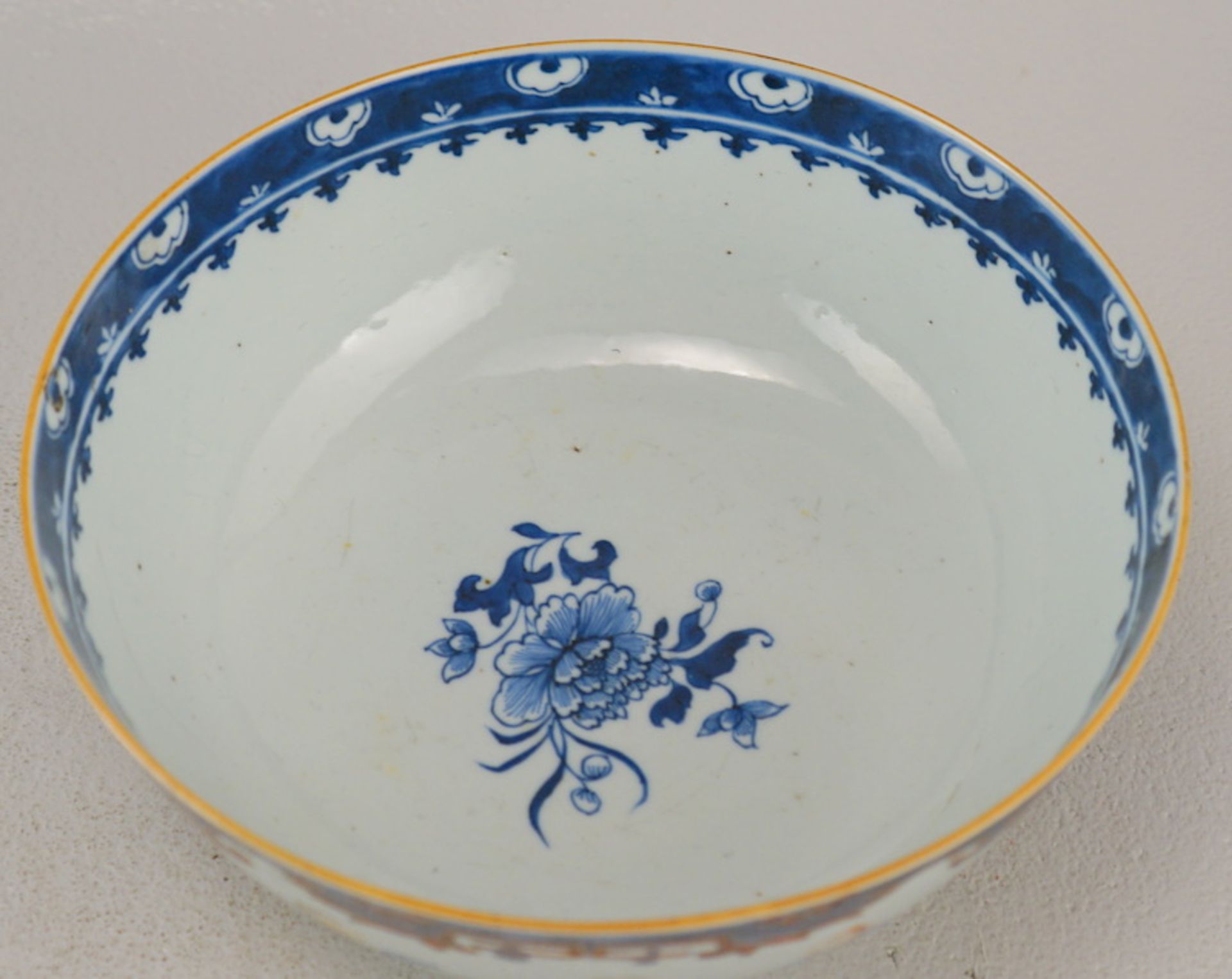 Großer Bowl, Schale Mandarin Dekor ca. 1780-1820, China - Bild 4 aus 4