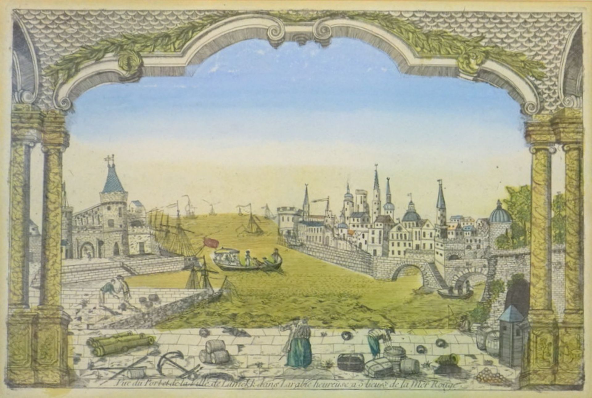 Louis Mondhare, Guckkastenblatt, Ville de Lamekk, 1750