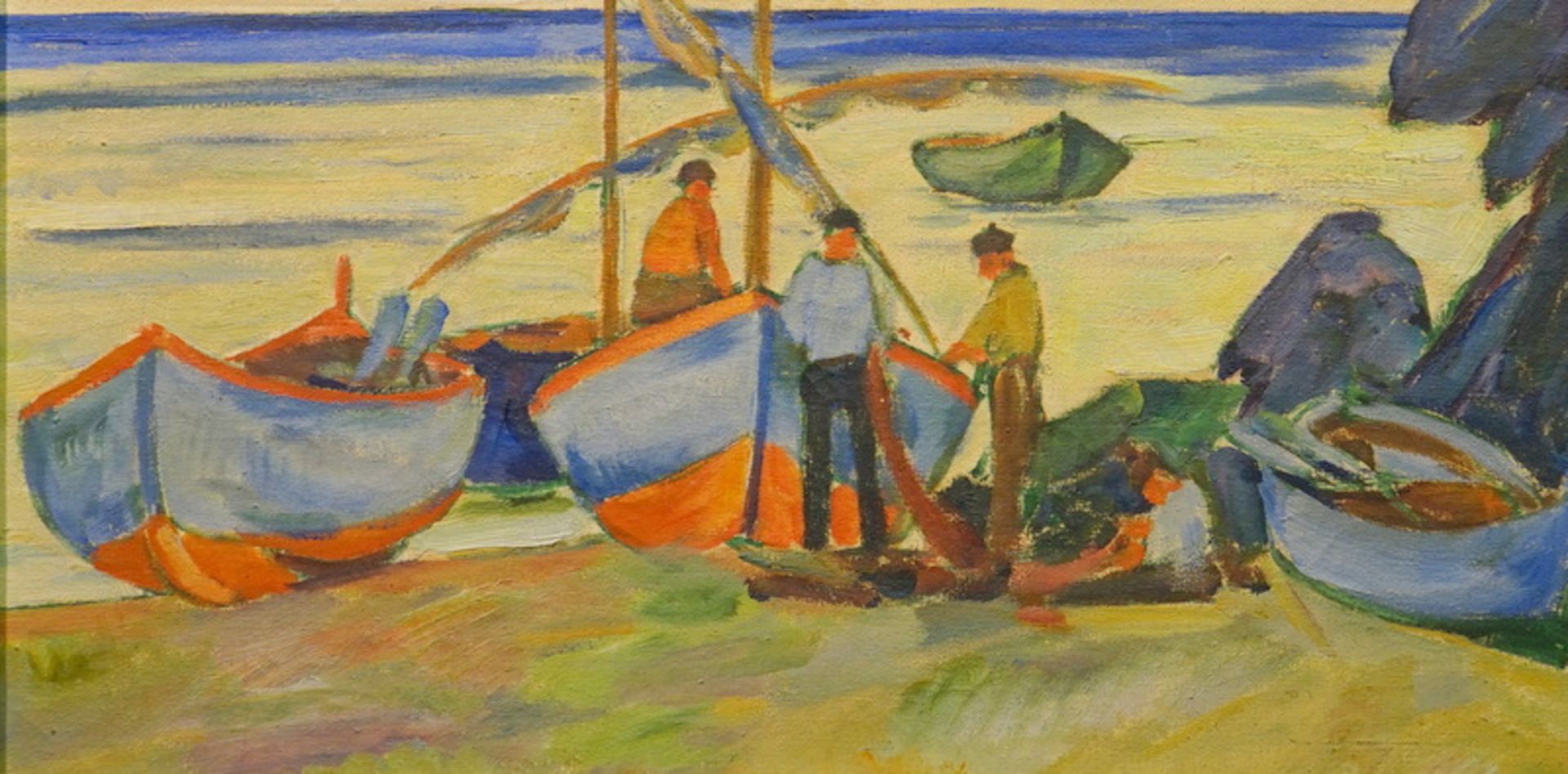 Gerbig, Alexander: Fischer am Strand von Montessori als Mare, ca. 1925 - Bild 2 aus 4