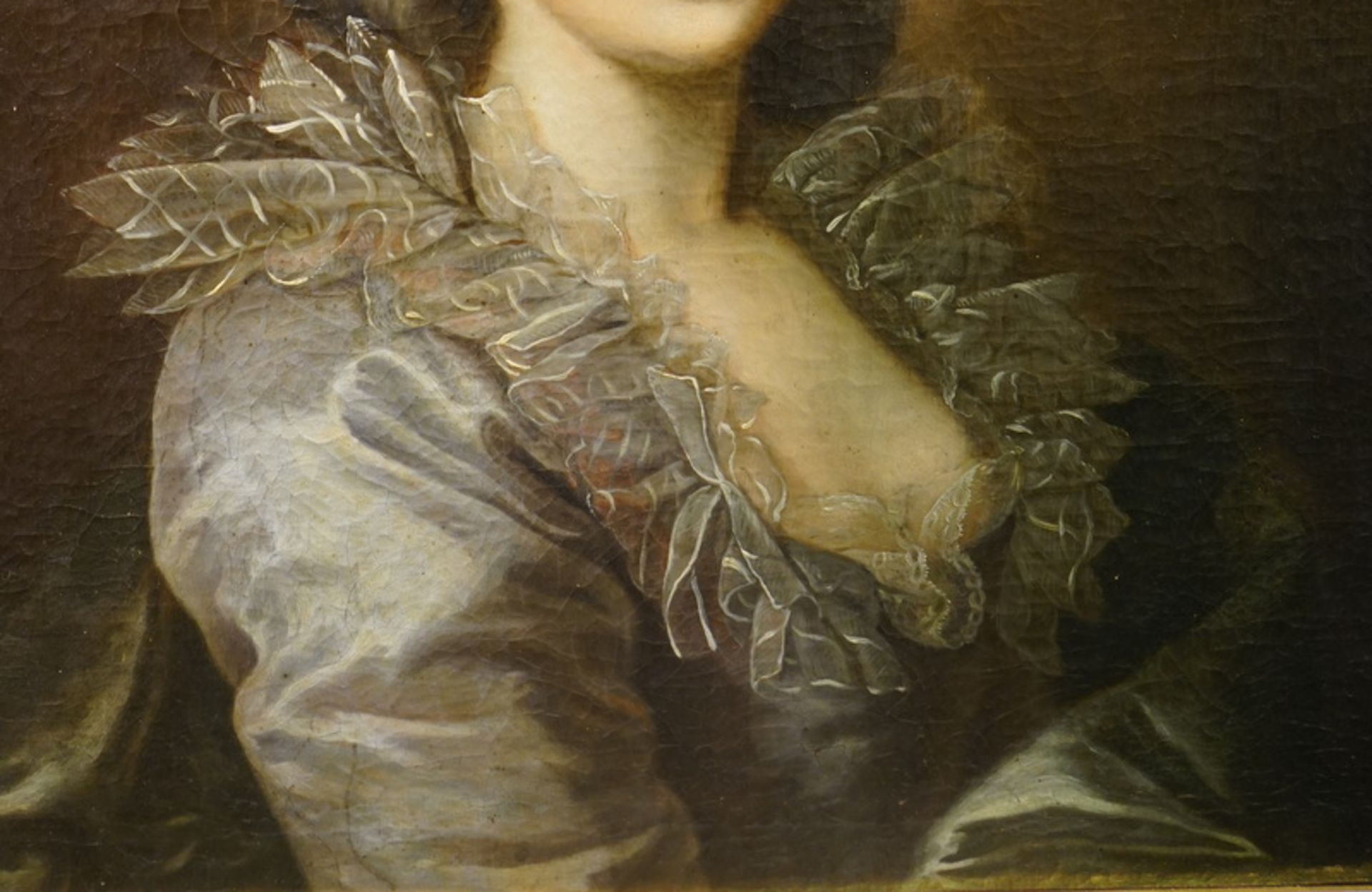 Porträt einer jungen russischen Gräfin aus dem Hause Razumovsky, um 1740/50 - Image 4 of 7
