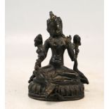 Parvati, Bronzeplastik, Indien oder Nepal, 1. H. 20. Jhd.