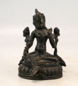 Parvati, Bronzeplastik, Indien oder Nepal, 1. H. 20. Jhd.