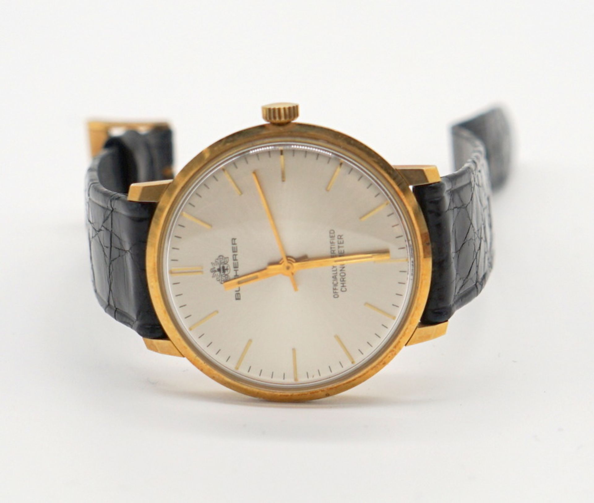 Bucherer: Chronometer, HAU, 18K Gold, 1960er Jahre