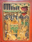 Relief aus alter Tempelvertäfelung, China 19./20. Jhd.