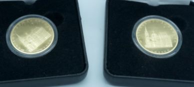 Zwei 100 Euro-Goldmünzen, 2012, je 15,55 g, 999,9 Gold