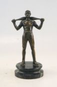 Bronzeplastik, Jongleur, 1. Hälfte 20. Jhd.