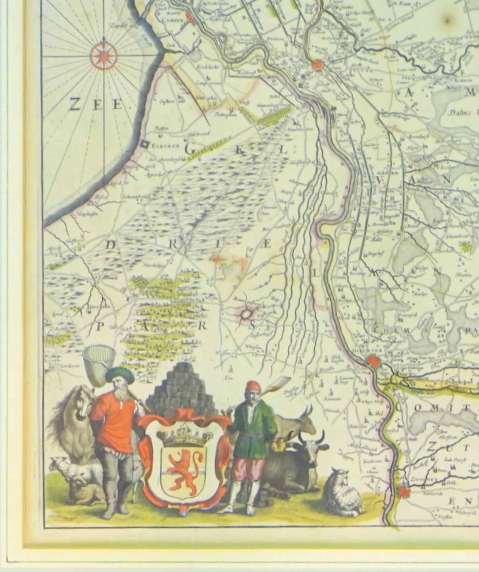 Frederick de Wit, Landkarte der Provinz Overijssel, ca. 1690 - Bild 2 aus 2