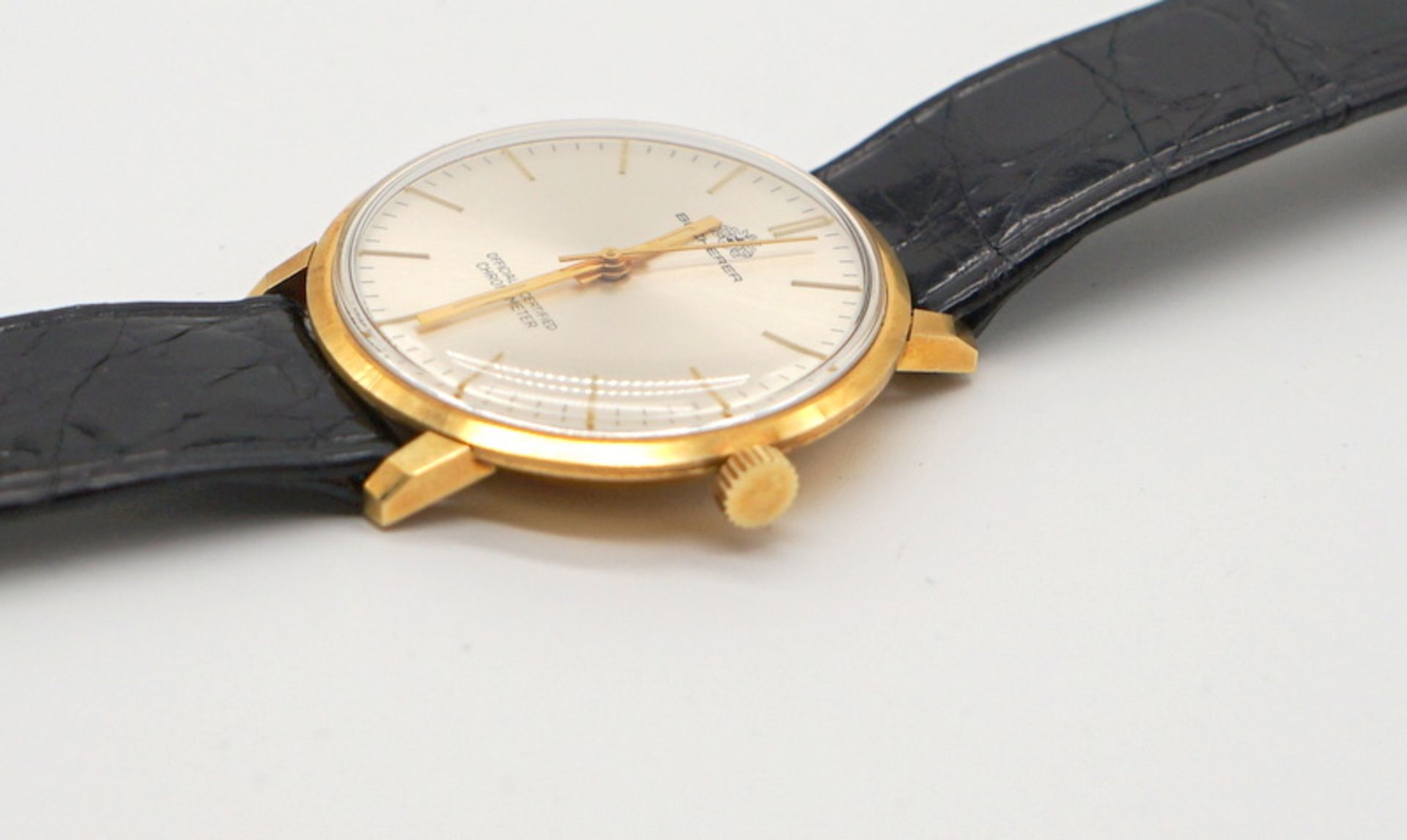 Bucherer: Chronometer, HAU, 18K Gold, 1960er Jahre - Image 3 of 7