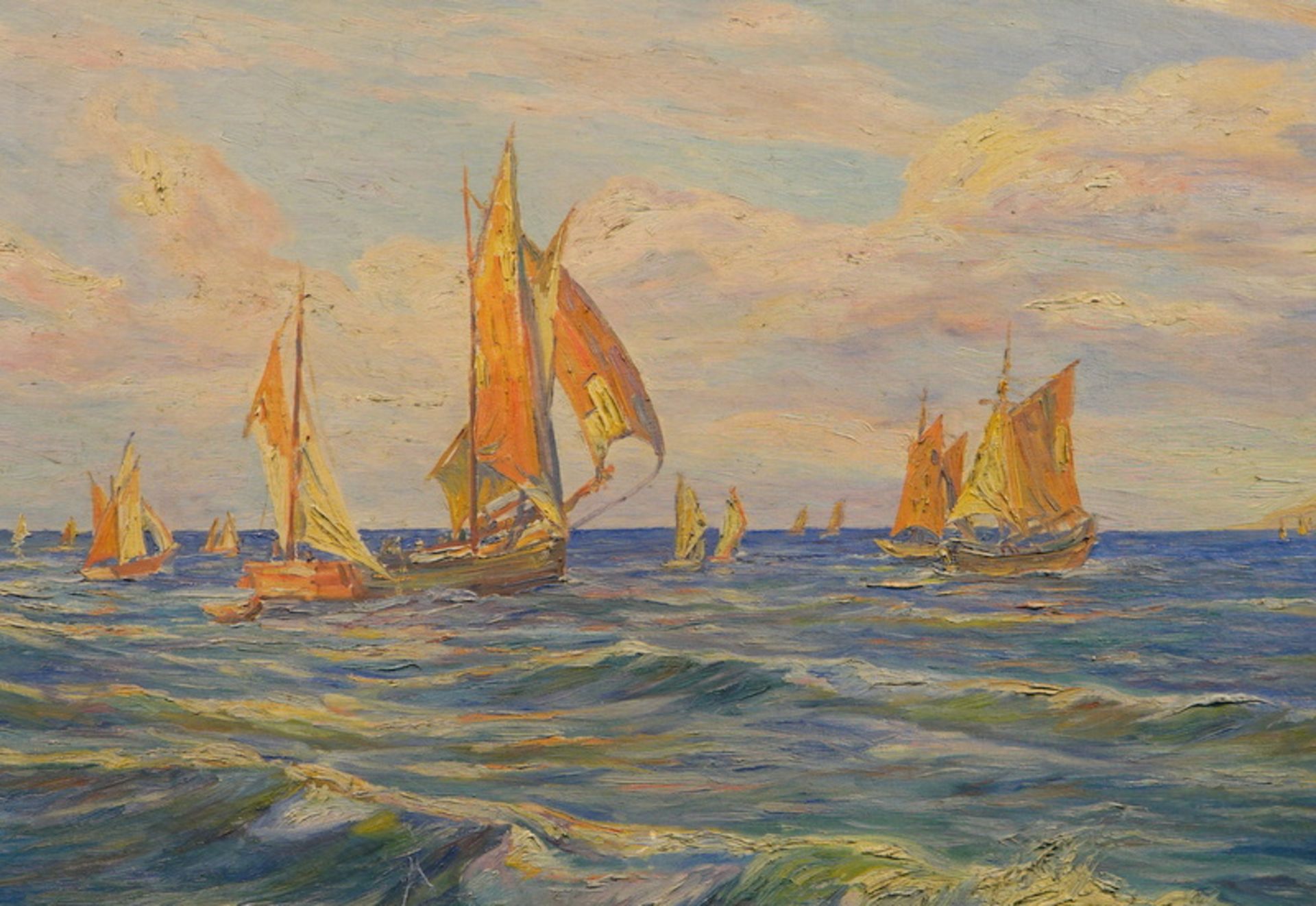 Joseph Reuch (1887-1976): Boote auf dem Mittelmeer
