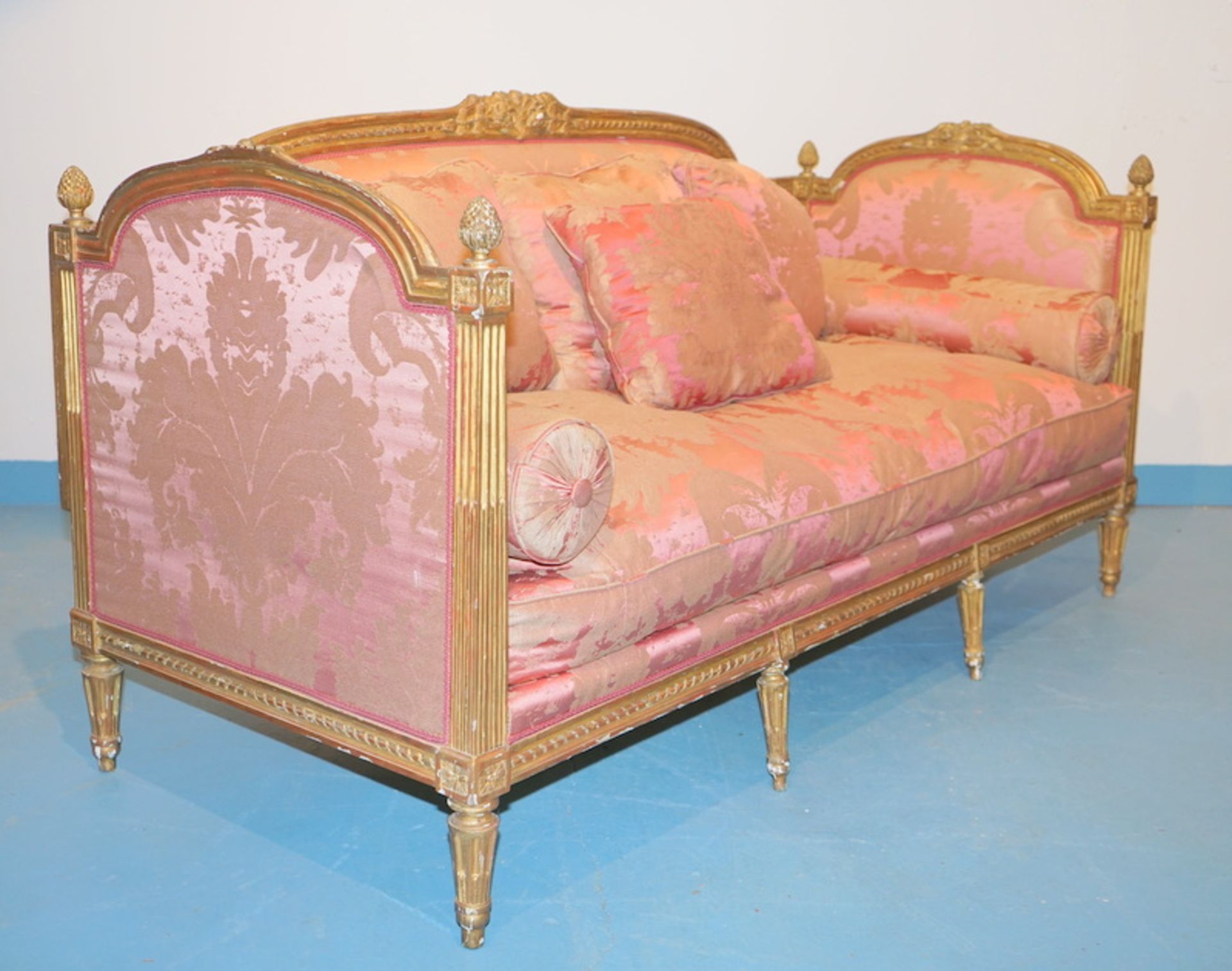 Großes Sofa, Lit du Jour, Louis Seize Stil, 19.Jhd. - Image 5 of 7