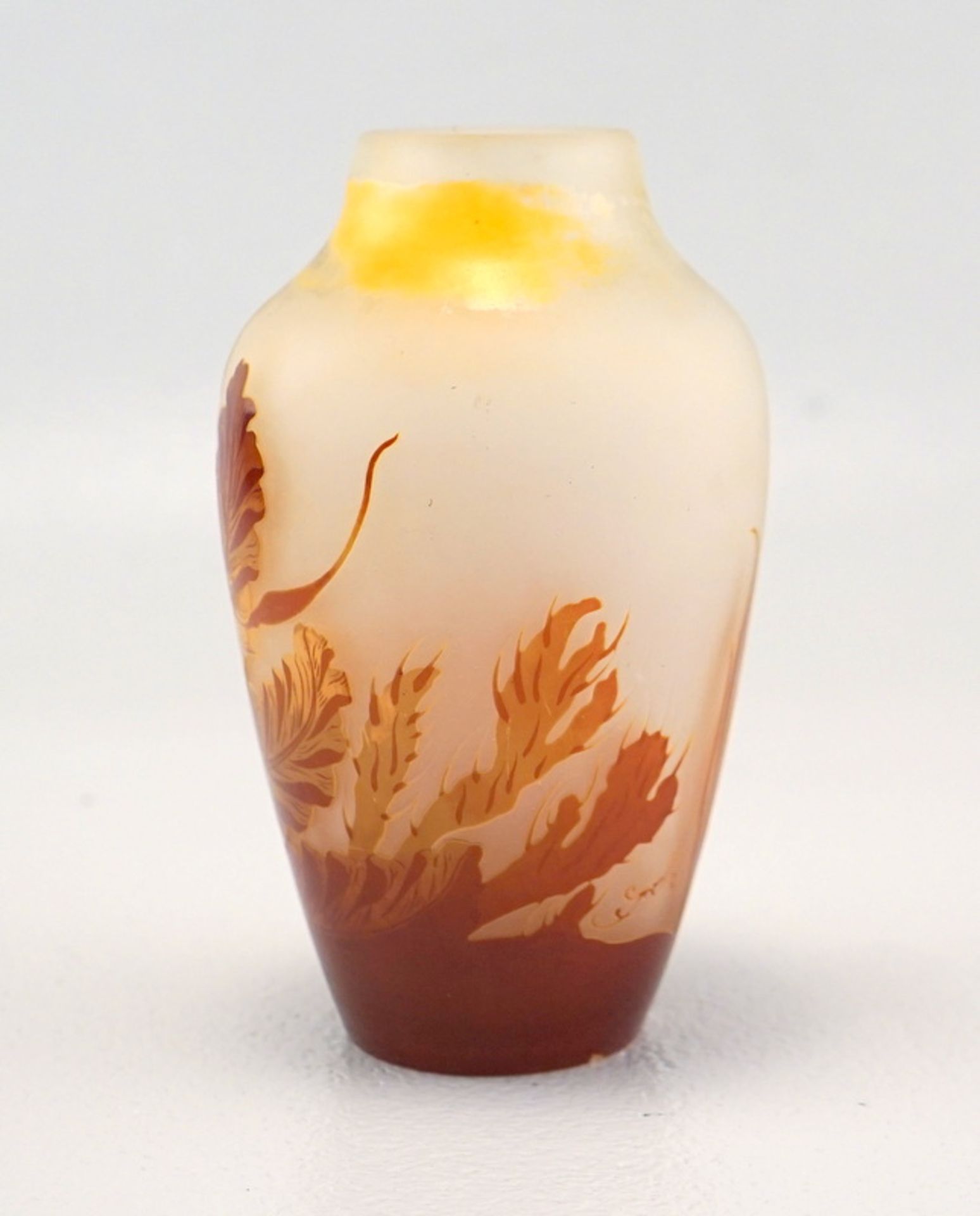 Gallé, Emile: Vase mit Schilf und Unterwasseralgen - Image 2 of 4
