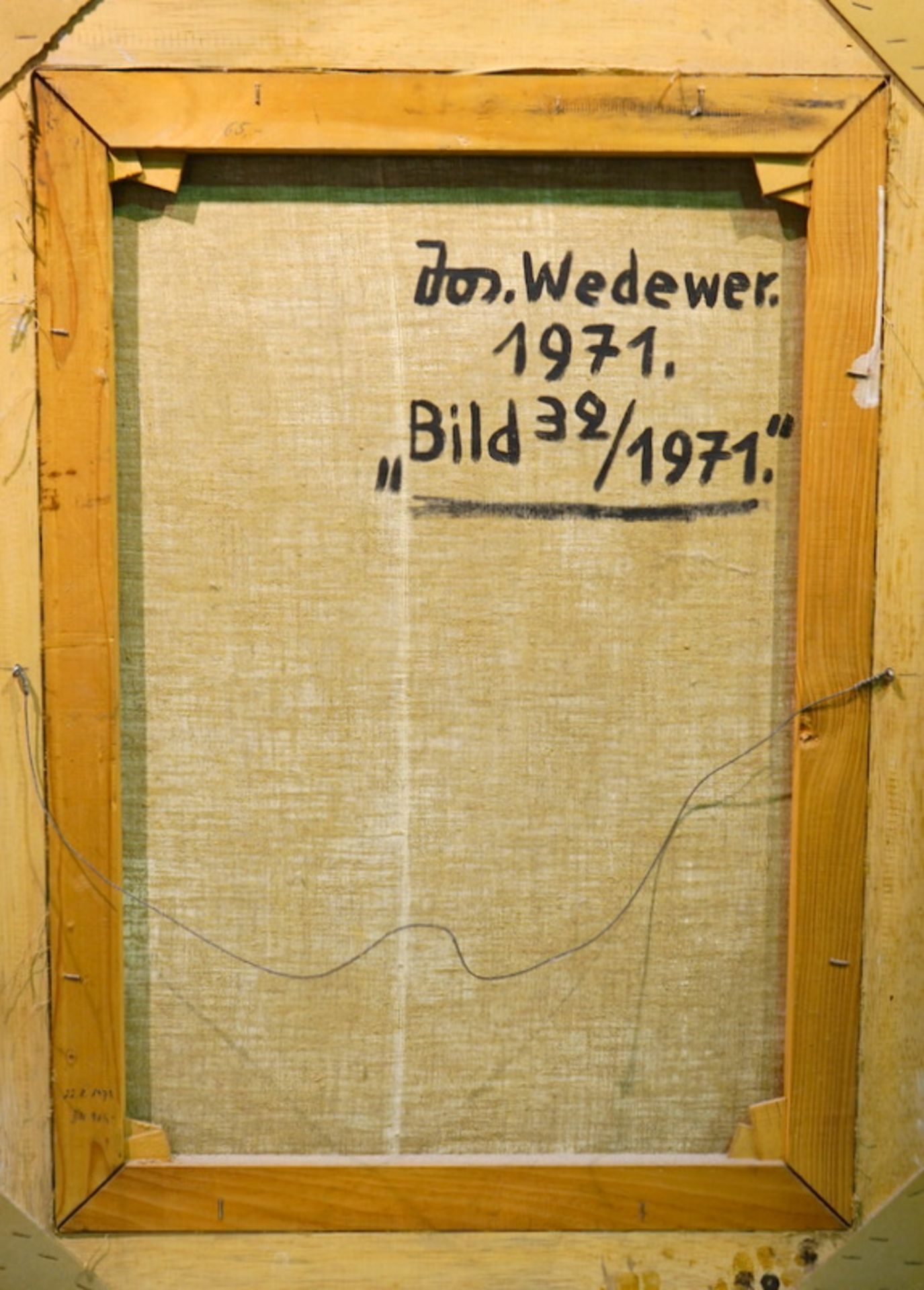 Wedewer, Josef: Bild 32/1971, Mischtechnik auf Leinwand - Bild 4 aus 4