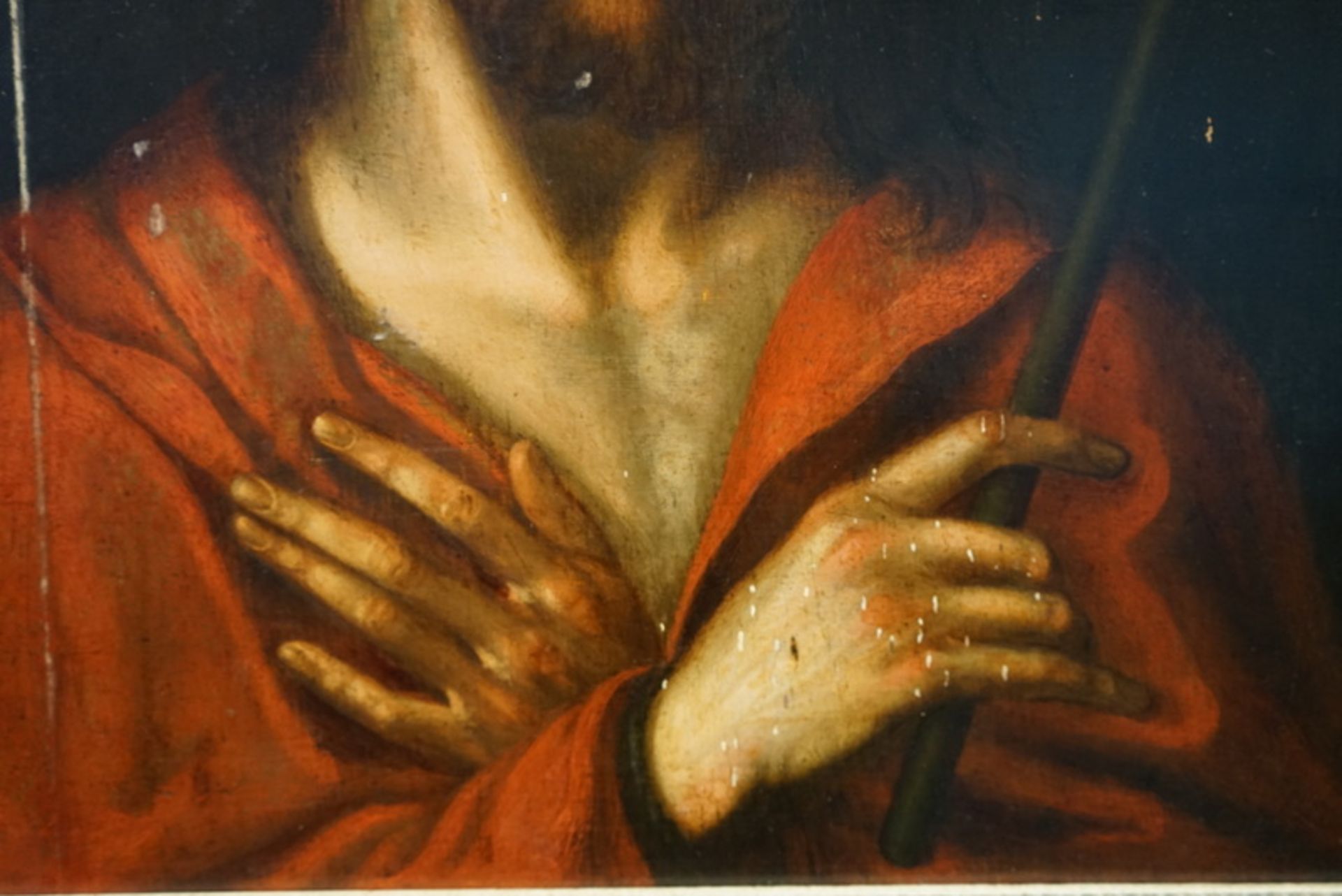 Luis de Morales, Werkstatt/Nachfolge: Christus als Schmerzensmann, dat. 1620 - Bild 3 aus 6