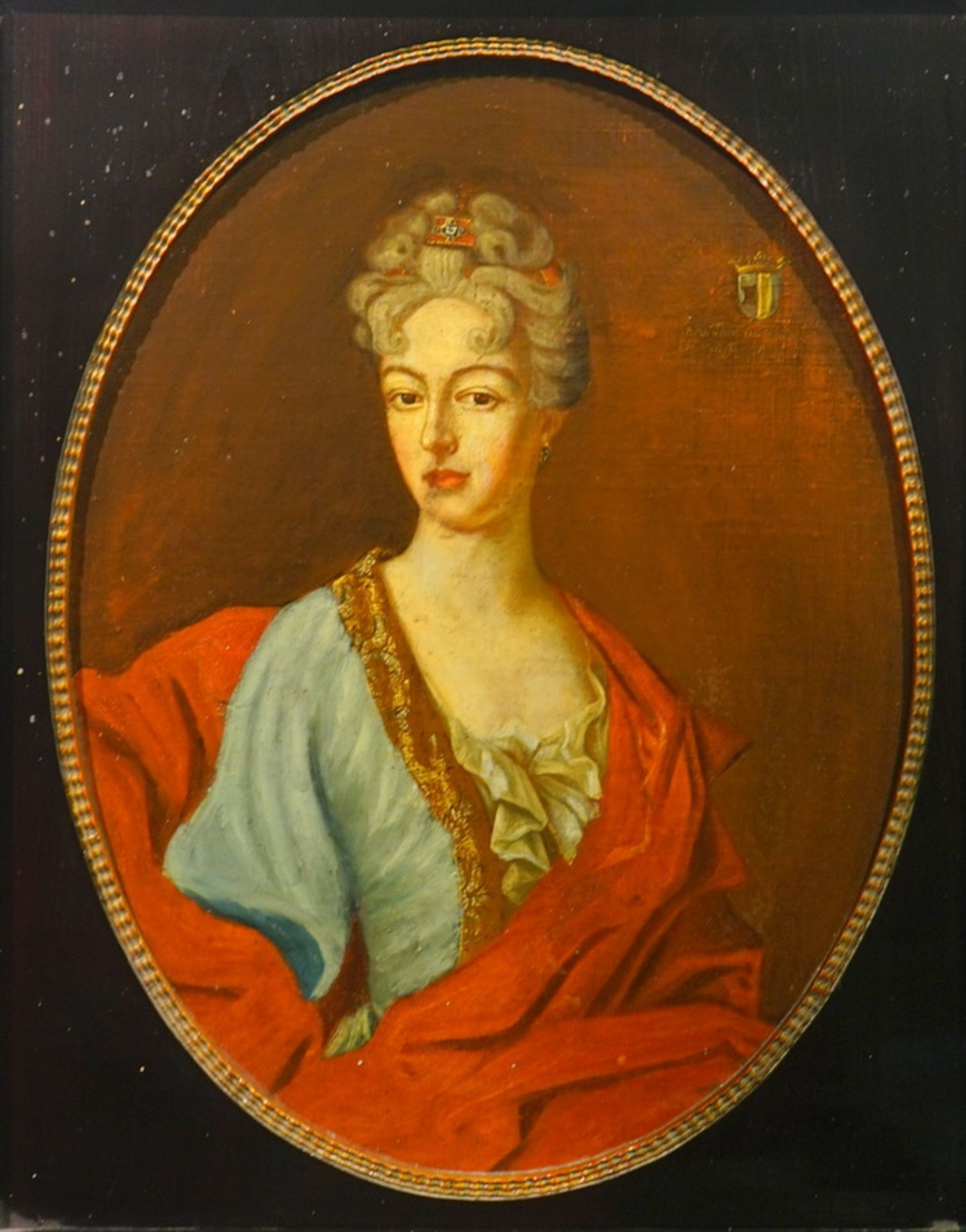 Porträt der Maria Theresia Freiherrin von Niehausen im Jahr 1722