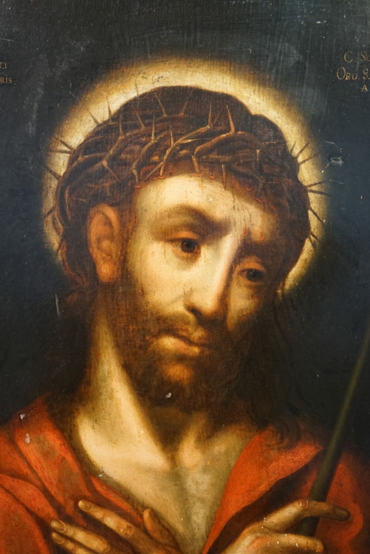Luis de Morales, Werkstatt/Nachfolge: Christus als Schmerzensmann, dat. 1620 - Bild 2 aus 6