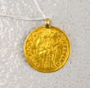 Dukat, Karl VI., Habsburg, 1726, Gold, geöst