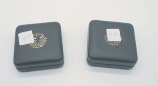 Zwei 100 Euro-Goldmünzen, 2010, je 15,55 g, 999,9 Gold