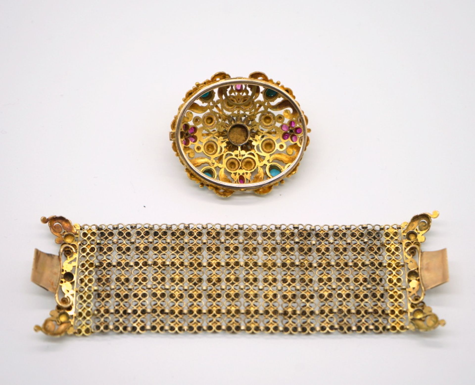 Antikes Armband in Goldfiligran, englisch, um 1820 - Image 2 of 8