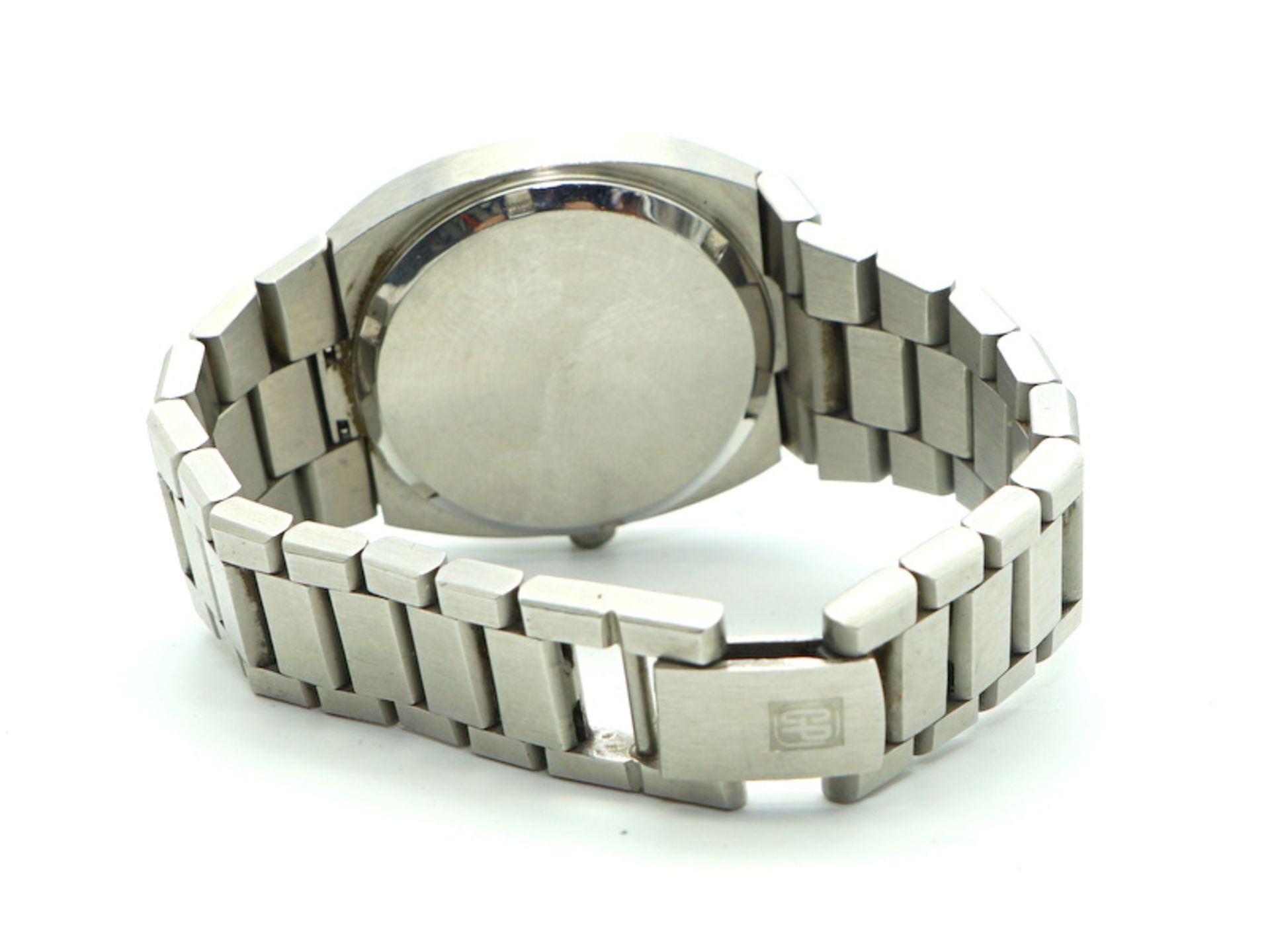 Girard-Perregaux -La Chaux-de-Fonds: Stahl Herrenarmbanduhr, 70er Jahre, Quartz - Image 4 of 4