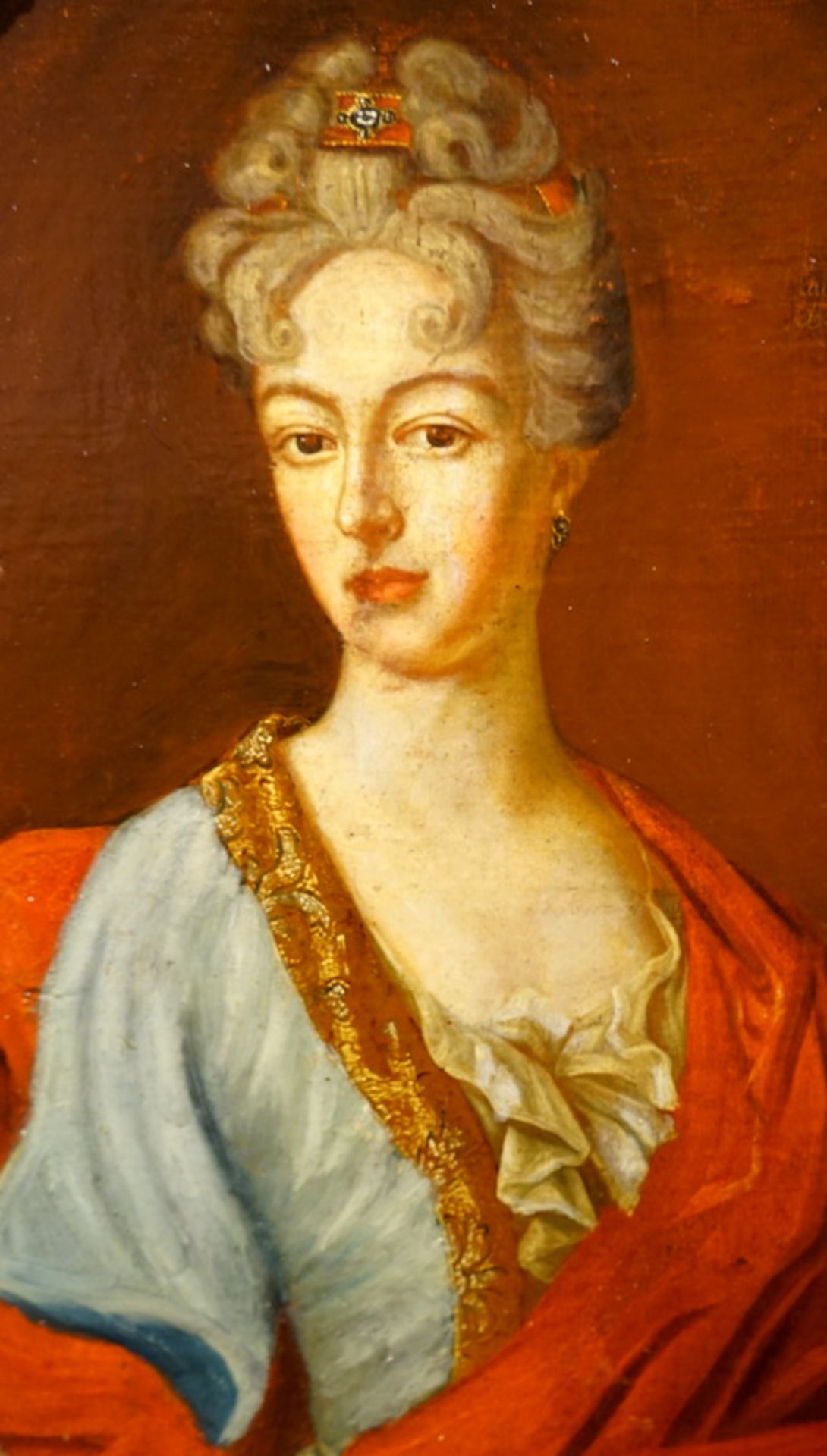 Porträt der Maria Theresia Freiherrin von Niehausen im Jahr 1722 - Image 5 of 7