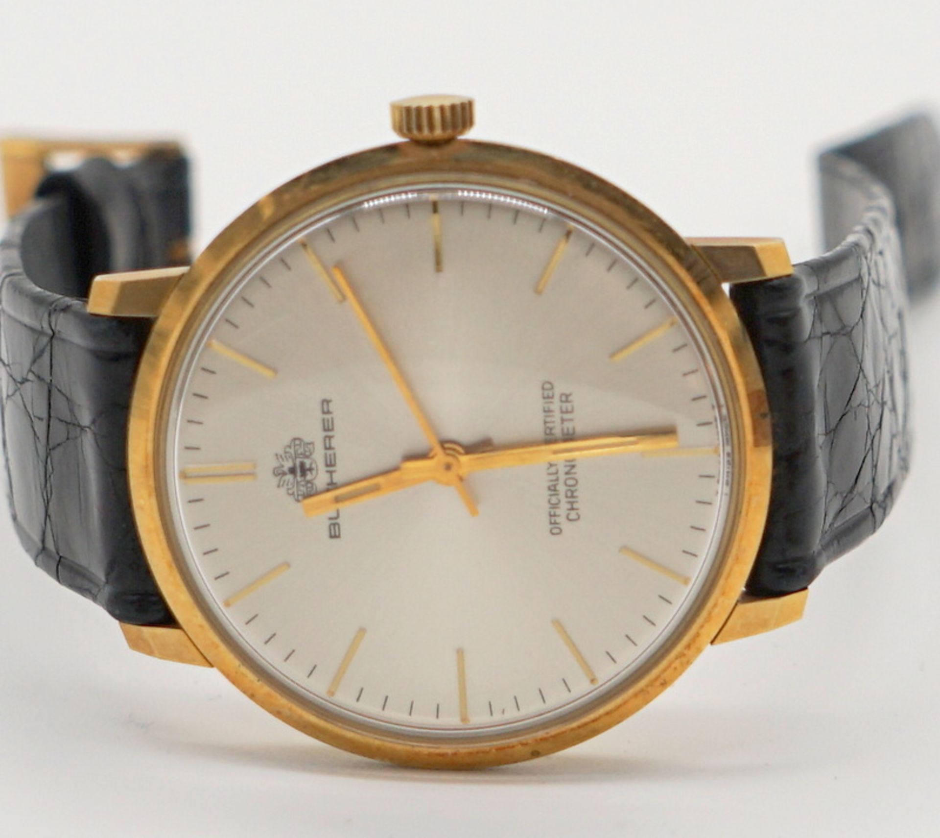 Bucherer: Chronometer, HAU, 18K Gold, 1960er Jahre - Image 7 of 7