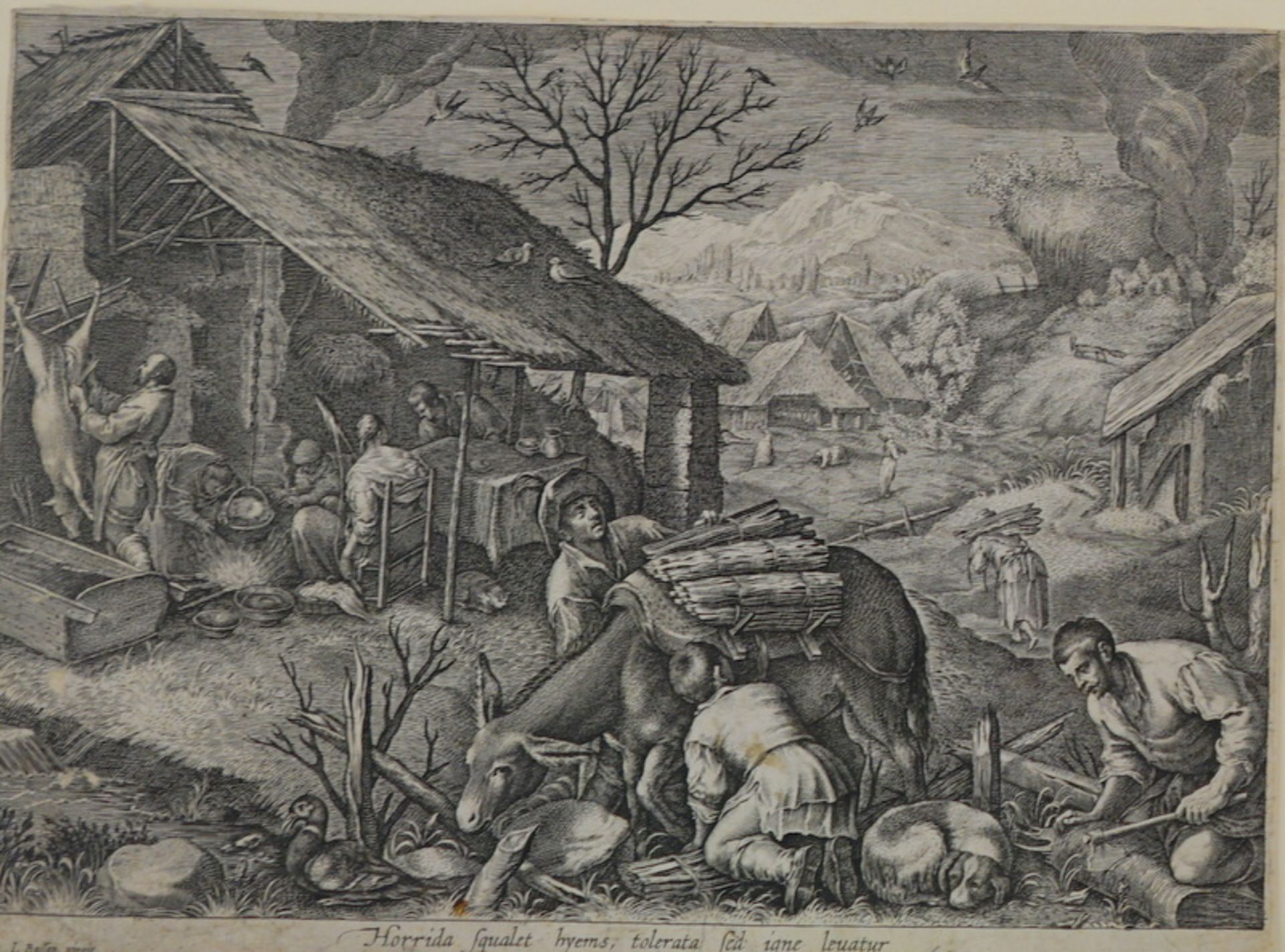 Bassano, Jacopo: Winter, früher Altmeisterdruck