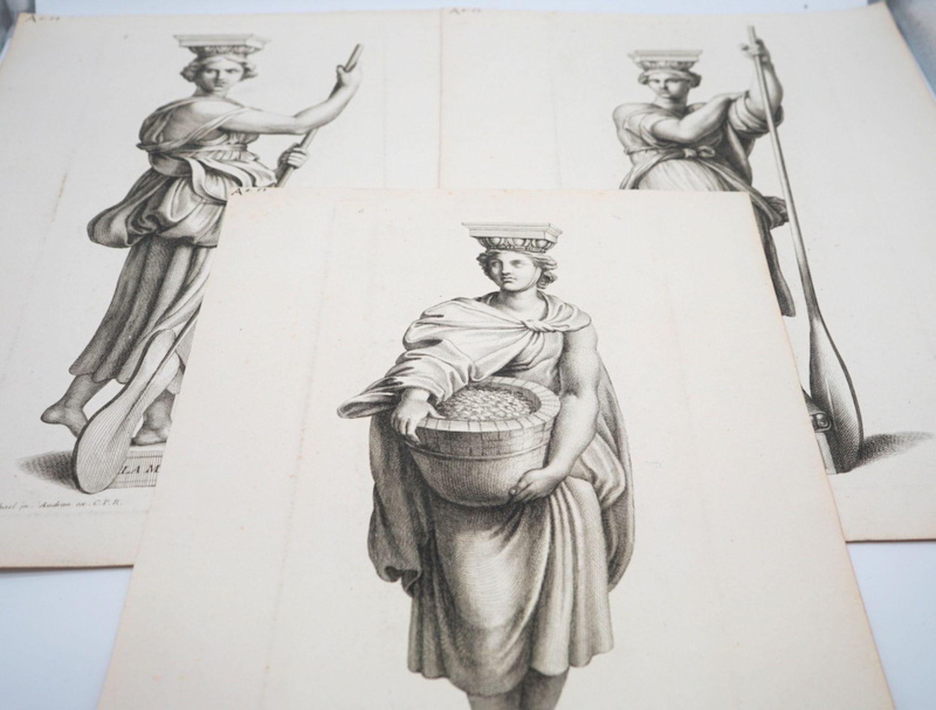 Audran, Gérard: "Diverses Figures Hiérogliphiques… " nach Raffael 10 Blatt - Image 3 of 3
