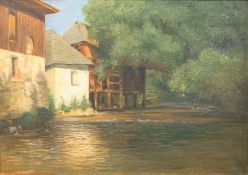 Wassermühle im Sommer