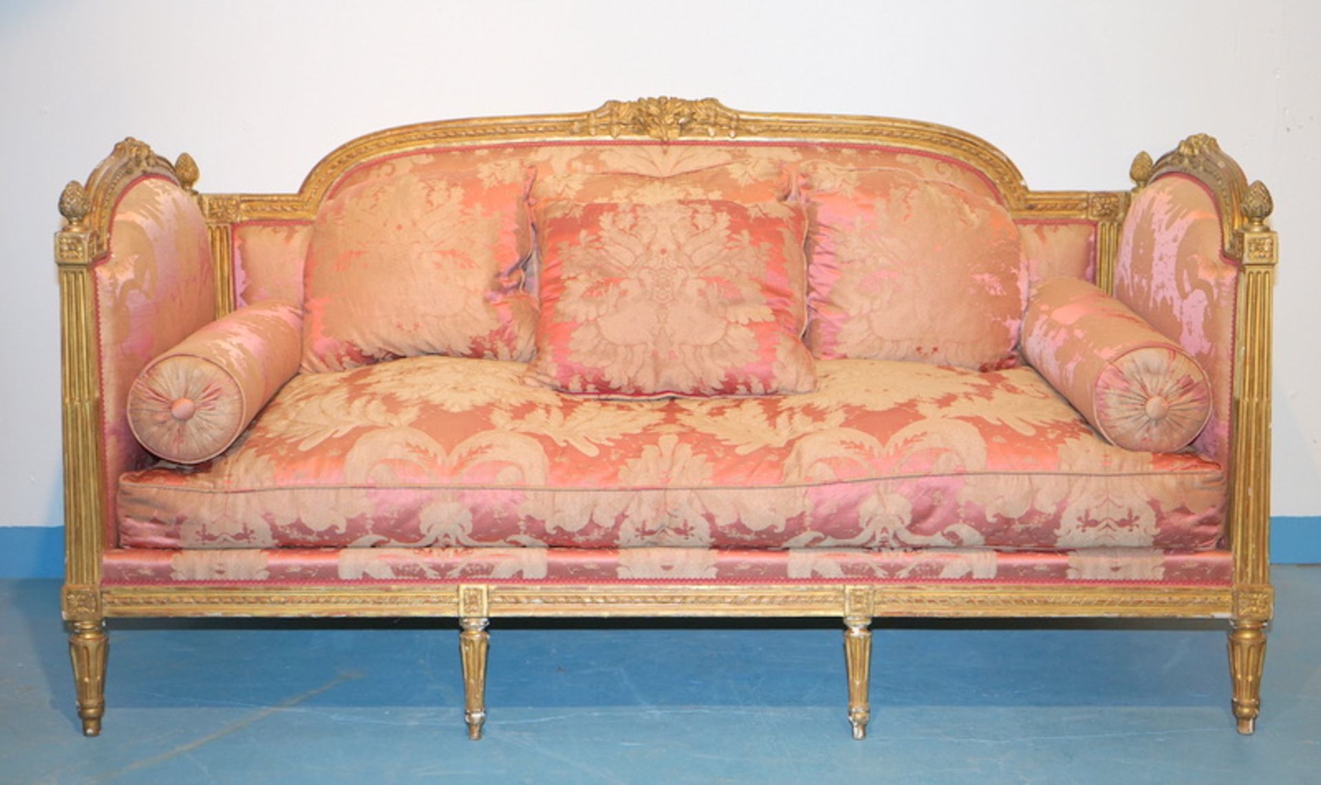 Großes Sofa, Lit du Jour, Louis Seize Stil, 19.Jhd.