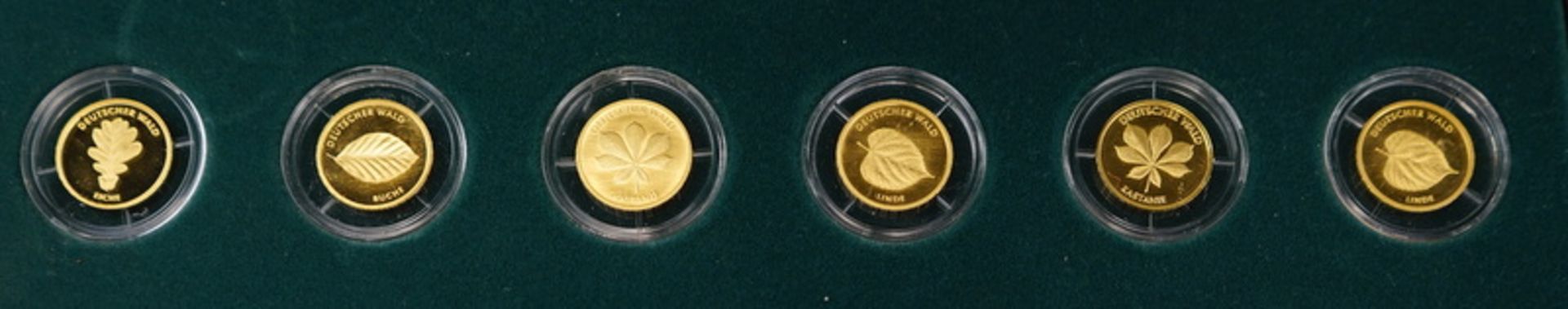 6x 20 Euro-Goldmünzen "Deutscher Wald", 999,9, insges. 23,34 g - Image 3 of 3