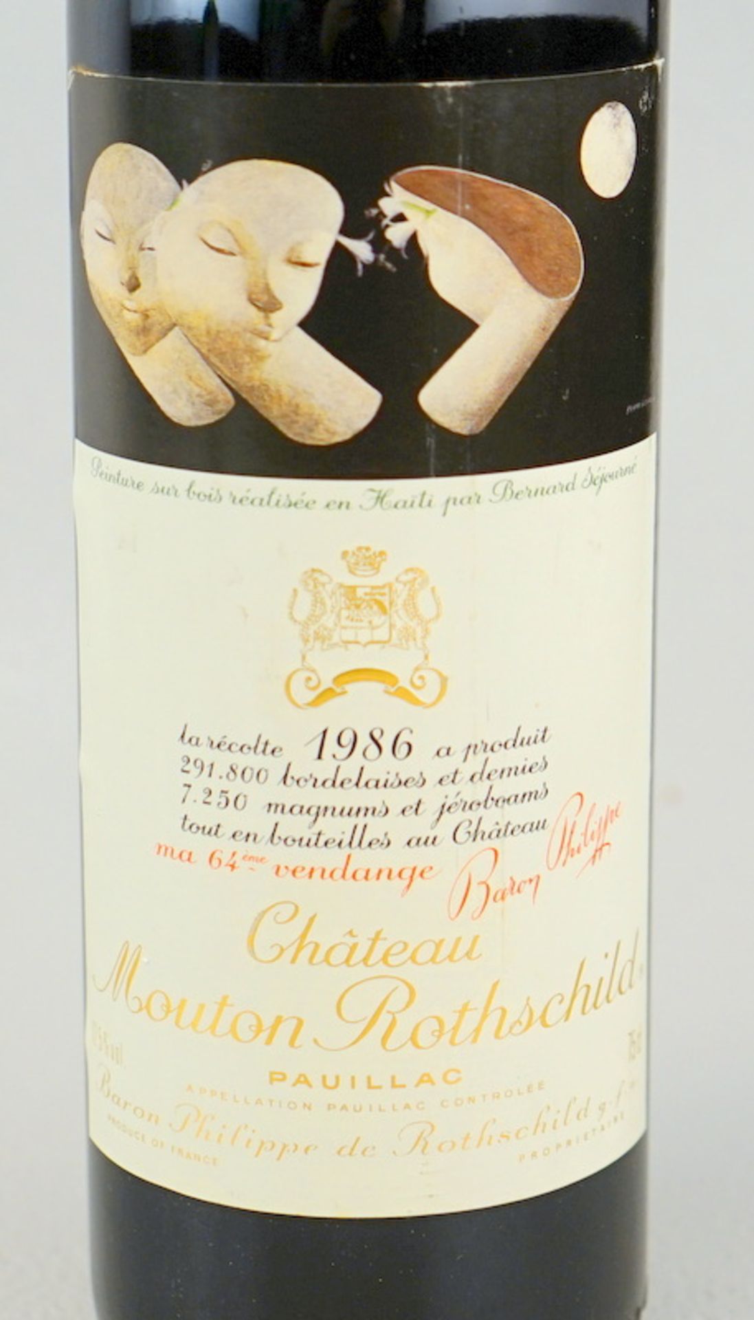 Chateau Mouton Rothschild, 1986, Etikett von Bernard Séjourné - Image 2 of 2