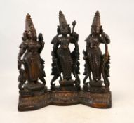 Göttertrinität Rama, Sita und Lakshmana Indien 19./20. Jhd.