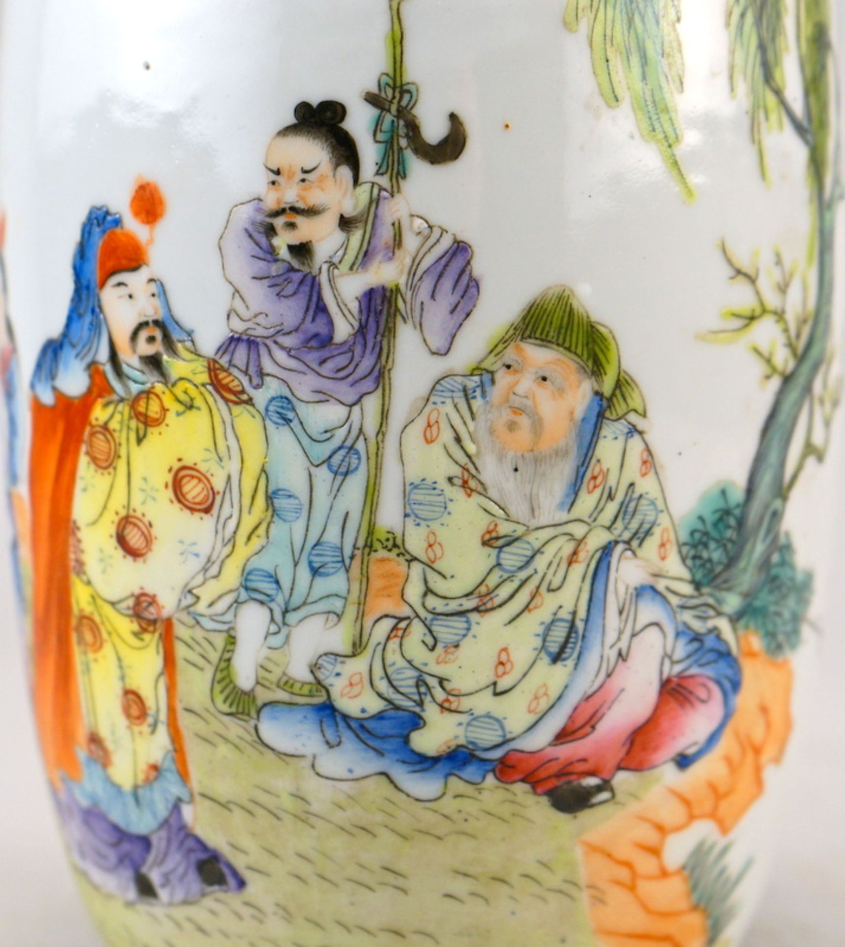 Balustervase, China Kangxi-Nian Marke, 19. Jhd. - Bild 2 aus 4