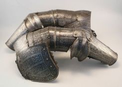 Armzeug mit Hentzen, geätzt, Historismus im ital. Stil um 1570