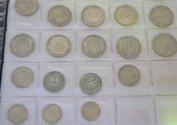 Interessante Sammlung alter Silbermünzen Deutschland 1870-1955