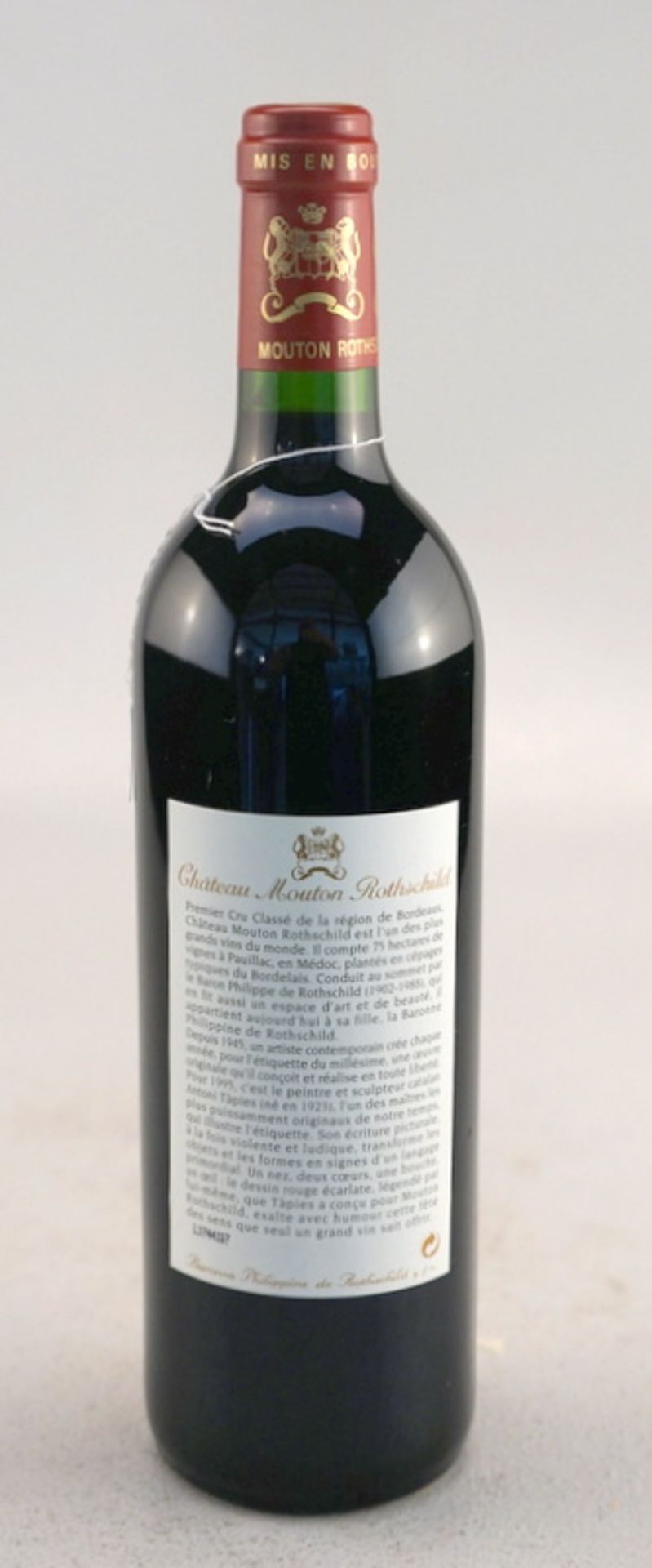 Chateau Mouton Rothschild 1er Grand Cru Classé 1995 - Image 3 of 3