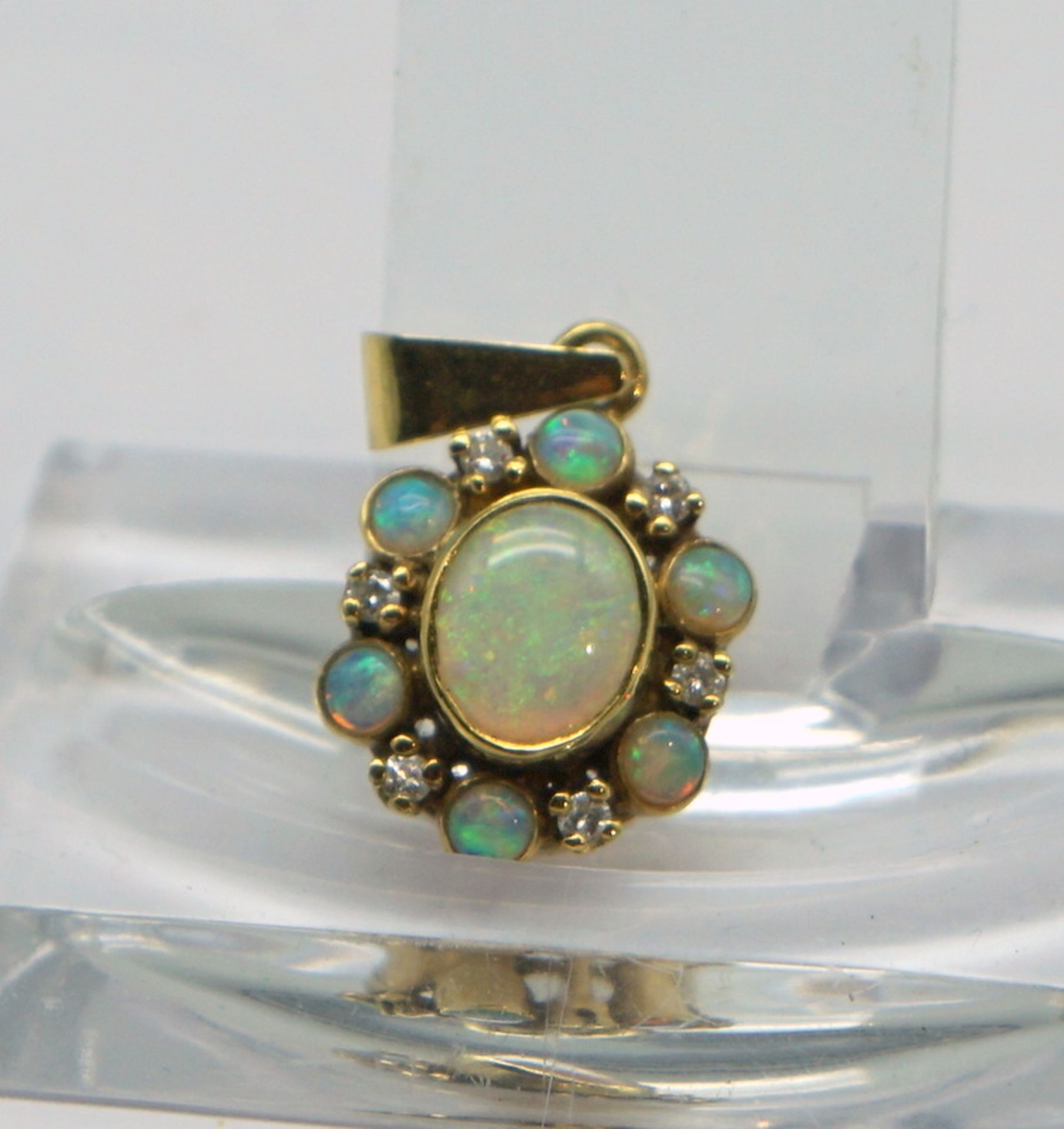 Opal-Brillant-Anhänger, 585 GG - Image 2 of 2