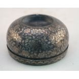Räuchergefäß, Bronze mit Silbertorchierungen, China 19.Jhd.