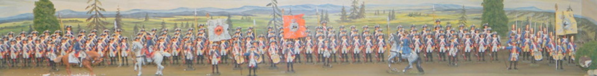 Großes Zinnfigurendiorama, Preußische Armee, Friedrich der Große - Image 2 of 3