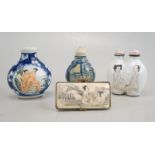 Vier Erotische Snuff Bottles/Boxes