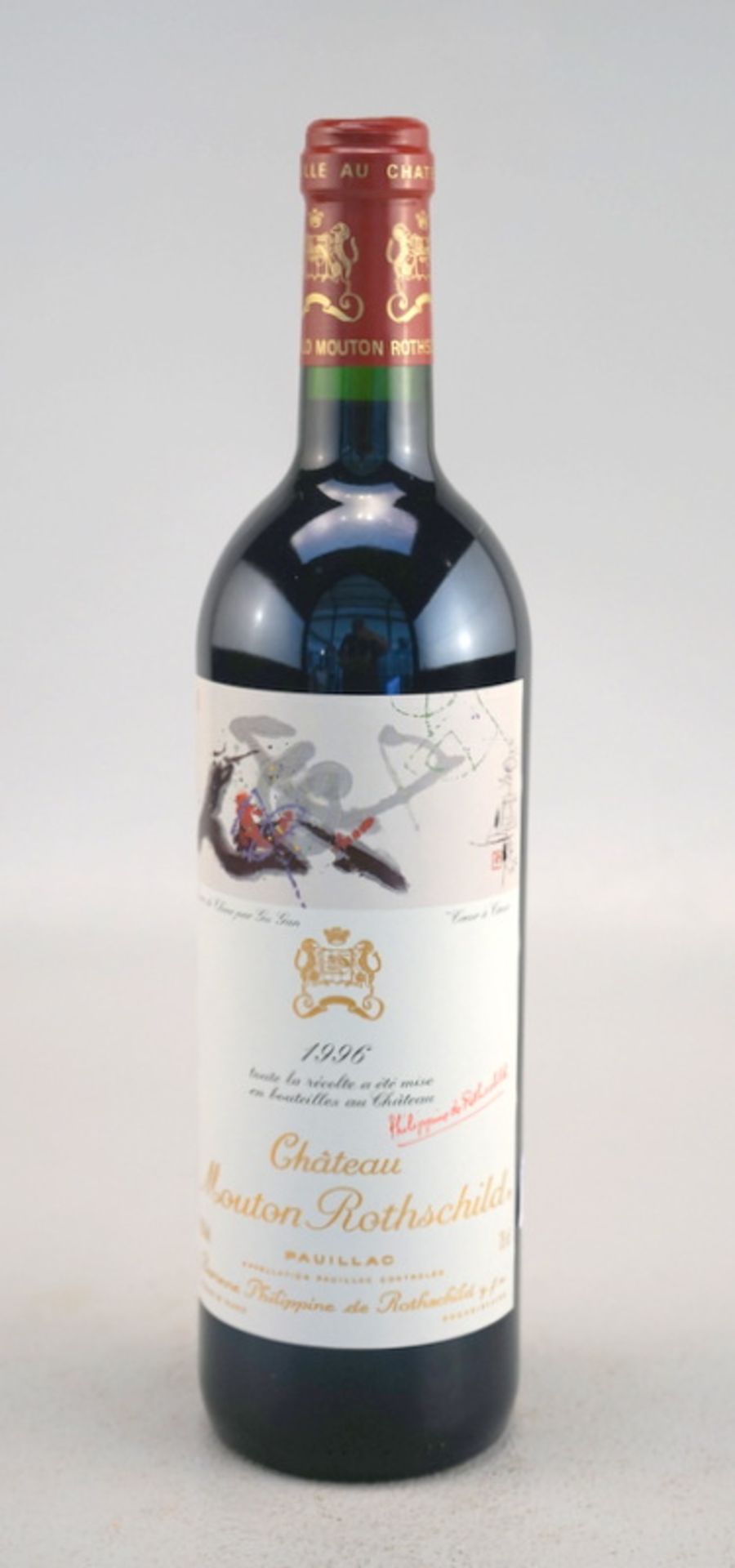 Chateau Mouton Rothschild, 1996, Pauillac, Künstleretikett „Coeur à Coeur“ von Gu Guan