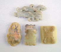 Vier Jade-Amulette