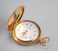 deutsche Uhrenfabrikat. Lange&Söhne, Glashütte in Sachsen: Herrensavonette, 585 RG, Werksnr. 68260