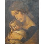 Madonna mit Kind nach italienischen Vorbildern, 19. Jhd.