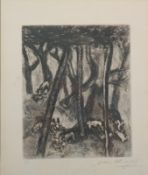 Chagall, Marc: Radierung "Die Wölfe und die Schafe", Fontaine