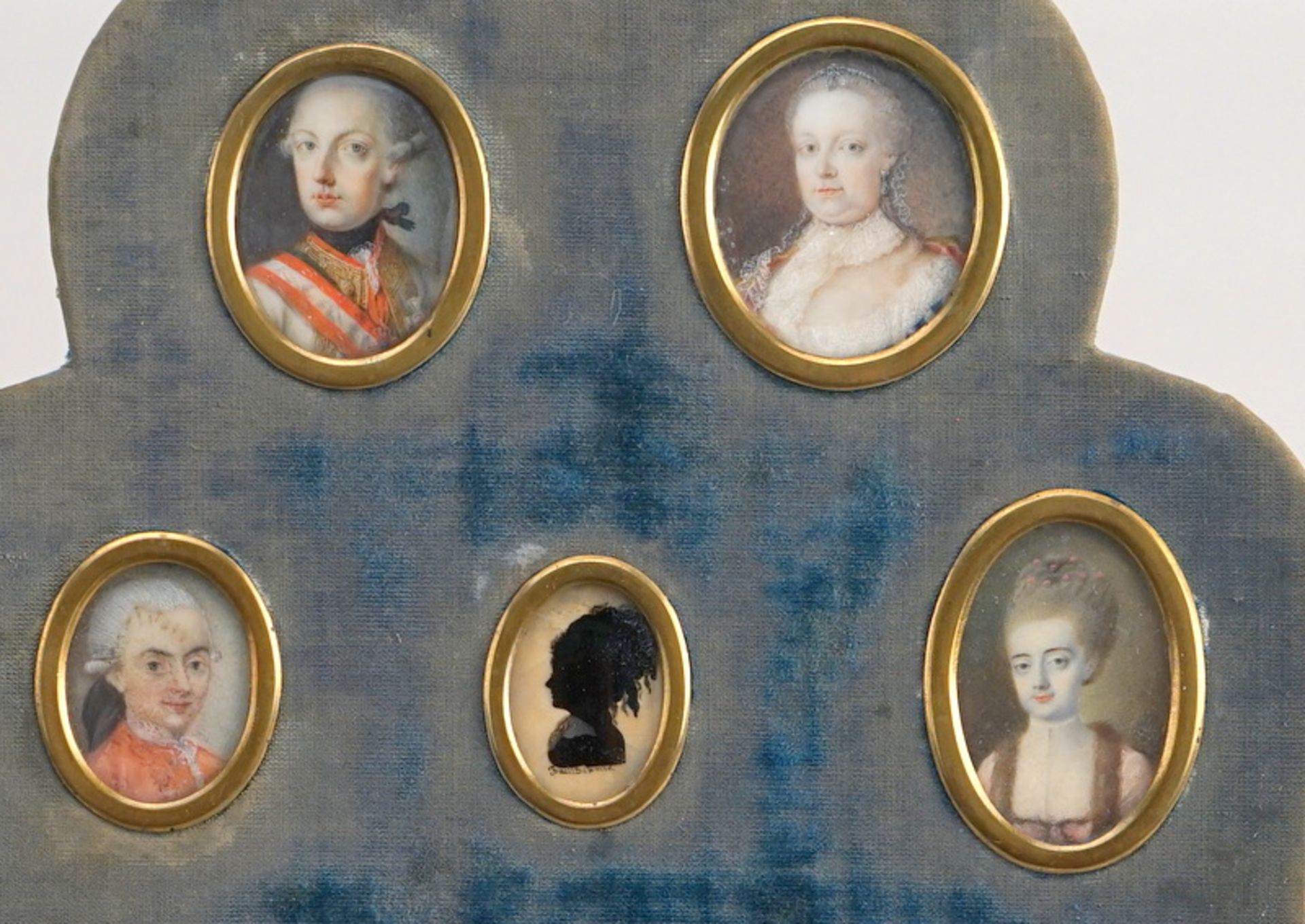 Schmidt: Sammlung Miniaturen d. 18 JH. Wien Maria Theresia - Sign. Schmidt Fec 1796 - Image 2 of 3