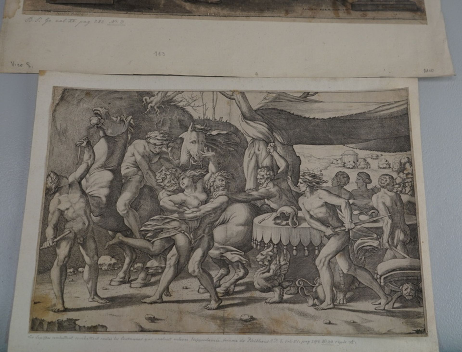 Enea Vicus VICO: Sammlung Kupferstiche Italien 16. Jhd. - Image 2 of 3